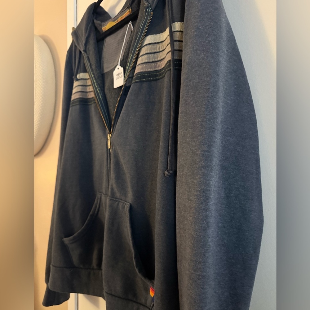 Aviator Nation Charcoal 5 Stripe Zip Up and Pants Set - Picture 8 of 8